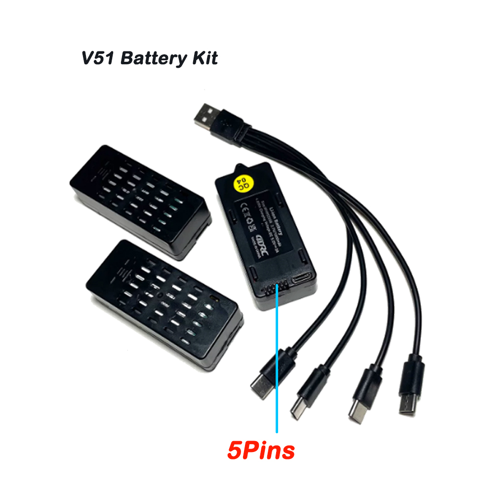 3 Stück 4D-V51 Akku 3,7V 1300m – Drone Racing Charger Bewertung und Preis
